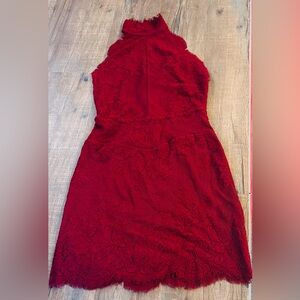 Brand new! Free people red lace bodycon dress Sz Small